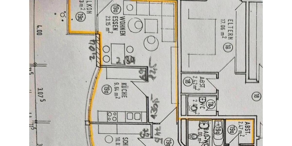 Hochparterre Rückersdorf - 2 Zimmer, 64 m&sup2;, 249.000&euro; | Angebot:26633999