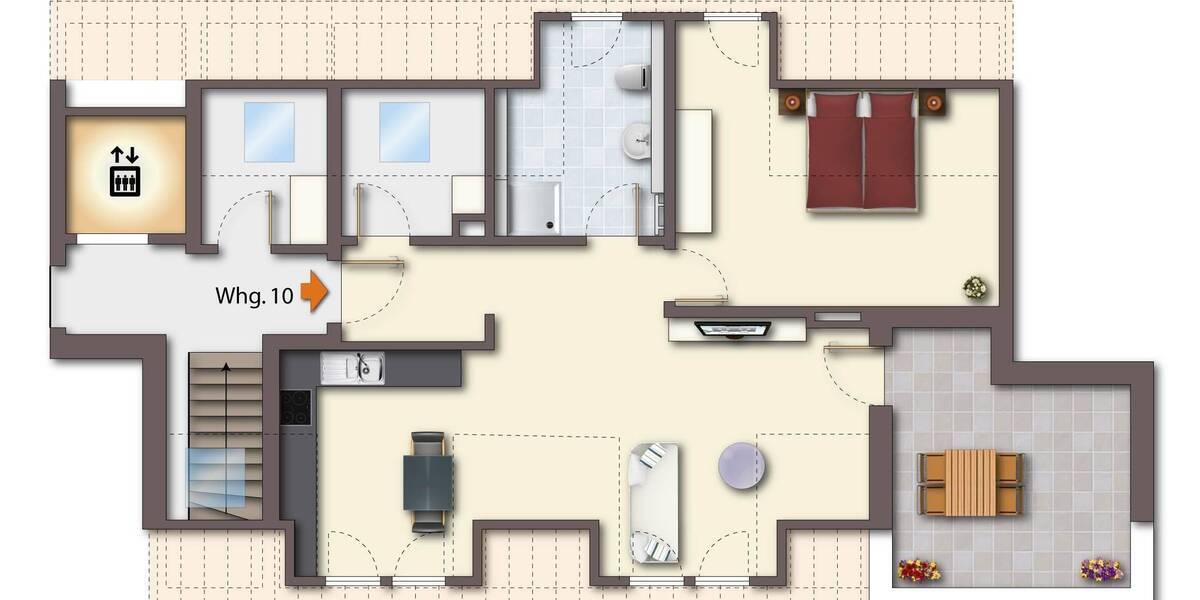 Etagenwohnung Erlangen Tennenlohe - 2 Zimmer, 73 m&sup2;, 485.900&euro; | Angebot:25676762