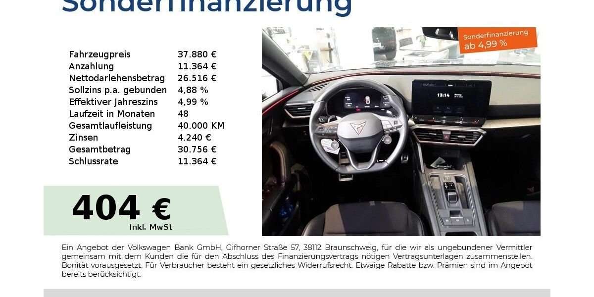 Cupra Leon 37.350 km 36.220 &euro; Nürnberg 90441