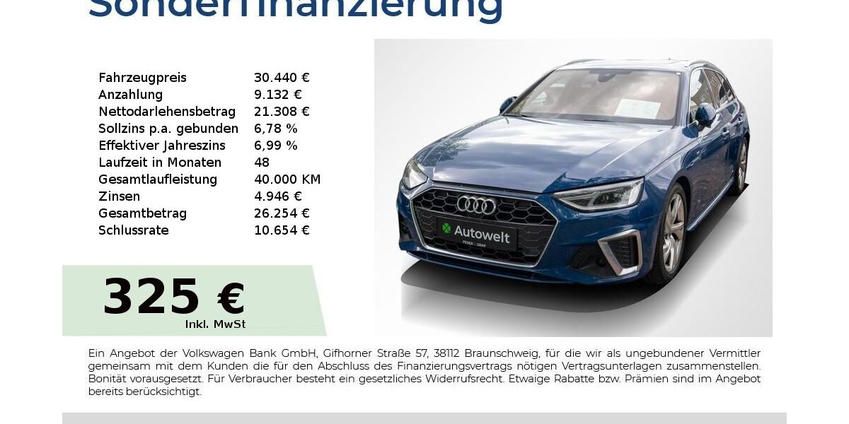 Audi A4 125.050 km 30.440 &euro; Nürnberg 90431