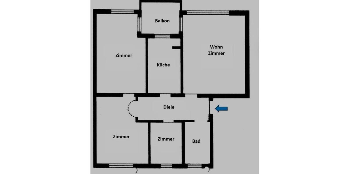 Etagenwohnung Erlangen Am Anger - 4 Zimmer, 93 m&sup2;, 535.000&euro; | Angebot:26729559