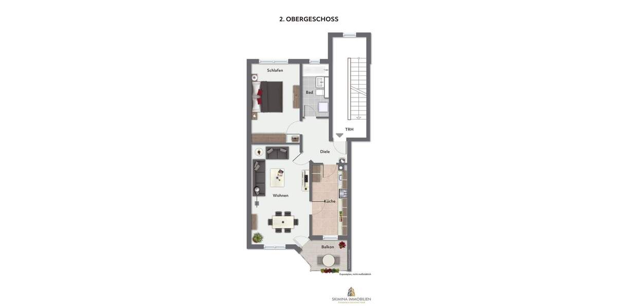 Etagenwohnung Erlangen Tennenlohe - 2 Zimmer, 63 m&sup2;, 259.000&euro; | Angebot:25671465