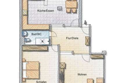 Wohnung Fürth Südstadt - 2 Zimmer, 98 m&sup2;, 298.000&euro; | Angebot:20468940
