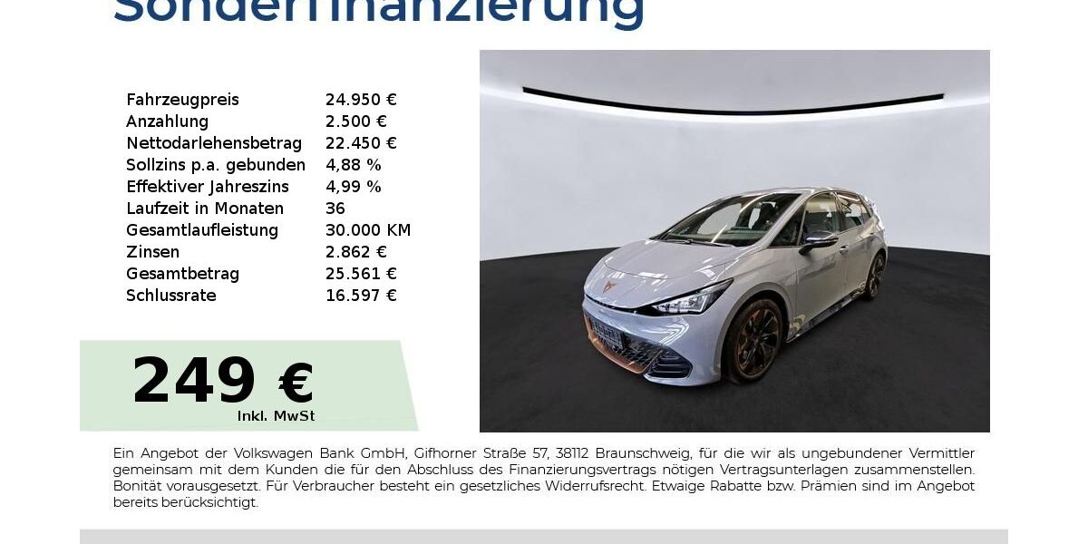 Cupra Born 19.850 km 24.950 &euro; Lauf an der Pegnitz 91207