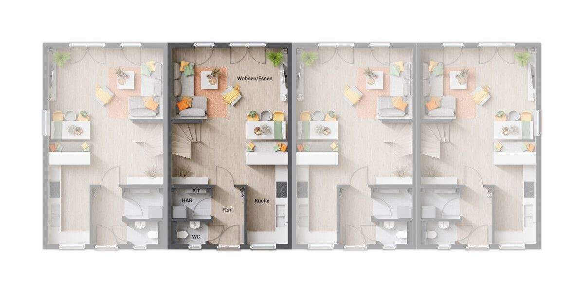 Reihenmittelhaus Forchheim - 5 Zimmer, 141 m&sup2;, 589.324&euro; | Angebot:25734203