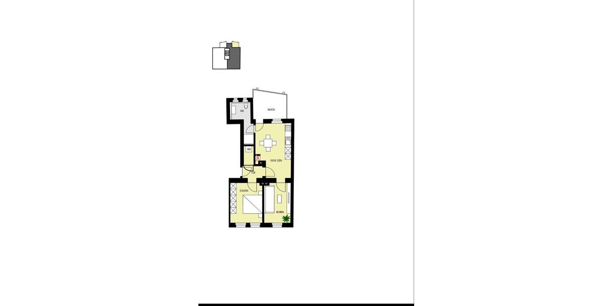 Etagenwohnung Nürnberg Zerzabelshof - 2 Zimmer, 64 m&sup2;, 1.290&euro; | Angebot:26528751
