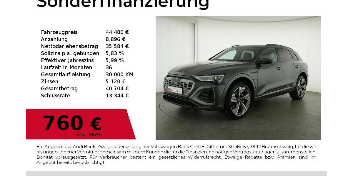 Audi Q8 e-tron 63.290 km 44.480 &euro; Nürnberg 90441