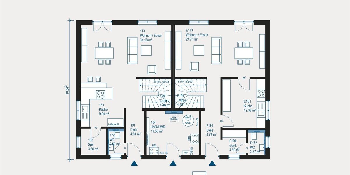 Individuelles, schlüsselfertiges Mehrfamilienhaus in Kleinsendelbach - Flexibilität trifft moderne Fertighausqualität - Mehrfamilienhaus, Wohnhaus Kleinsendelbach Steinbach | Angebot:27479268