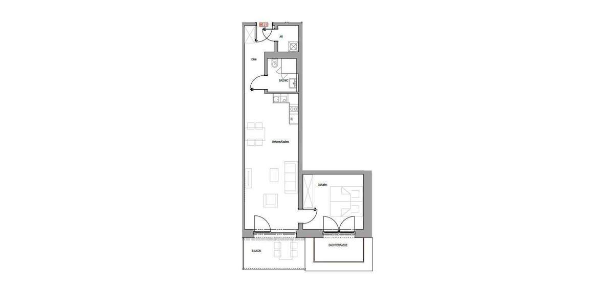 Etagenwohnung Nürnberg Schweinau - 2 Zimmer, 57 m&sup2;, 1.245&euro; | Angebot:25775659