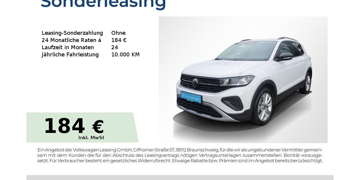 VW T-Cross 26.400 km 19.640 &euro; Erlangen 91058