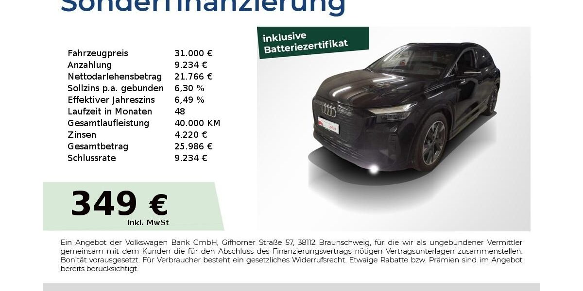 Audi Q4 e-tron 31.300 km 31.000 &euro; Höchstadt an der Aisch 91315