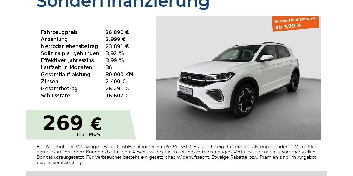 VW T-Cross 15.627 km 26.890 &euro; Fürth 90763