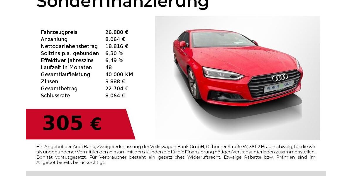 Audi A5 107.000 km 25.980 &euro; Nürnberg 90411