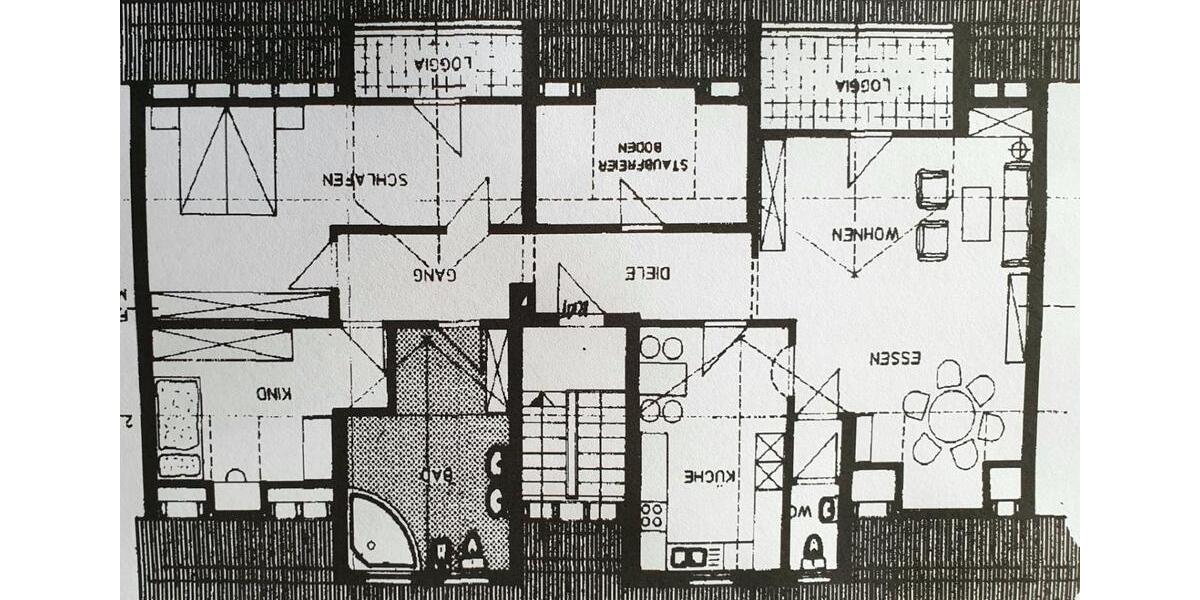 Dachgeschoßwohnung Oberasbach - 3.5 Zimmer, 107 m&sup2;, 850&euro; | Angebot:25944318