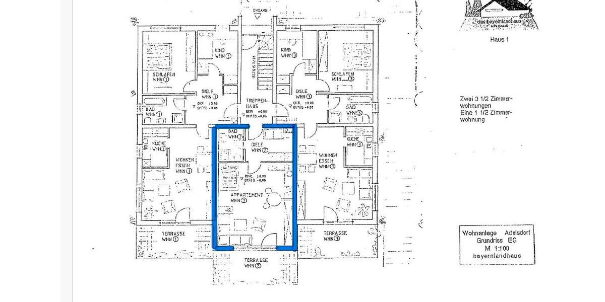 Erdgeschoßwohnung Adelsdorf - 1.5 Zimmer, 50 m&sup2;, 184.000&euro; | Angebot:26637444