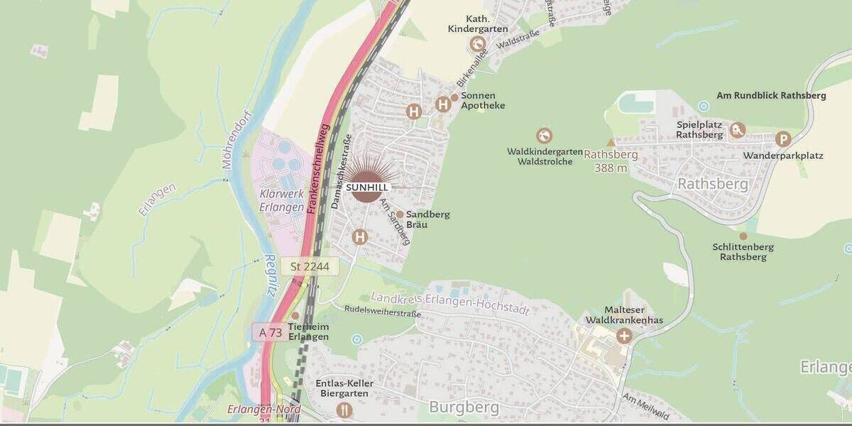 Etagenwohnung Erlangen Burgberg - 3 Zimmer, 80 m&sup2;, 535.000&euro; | Angebot:26499216