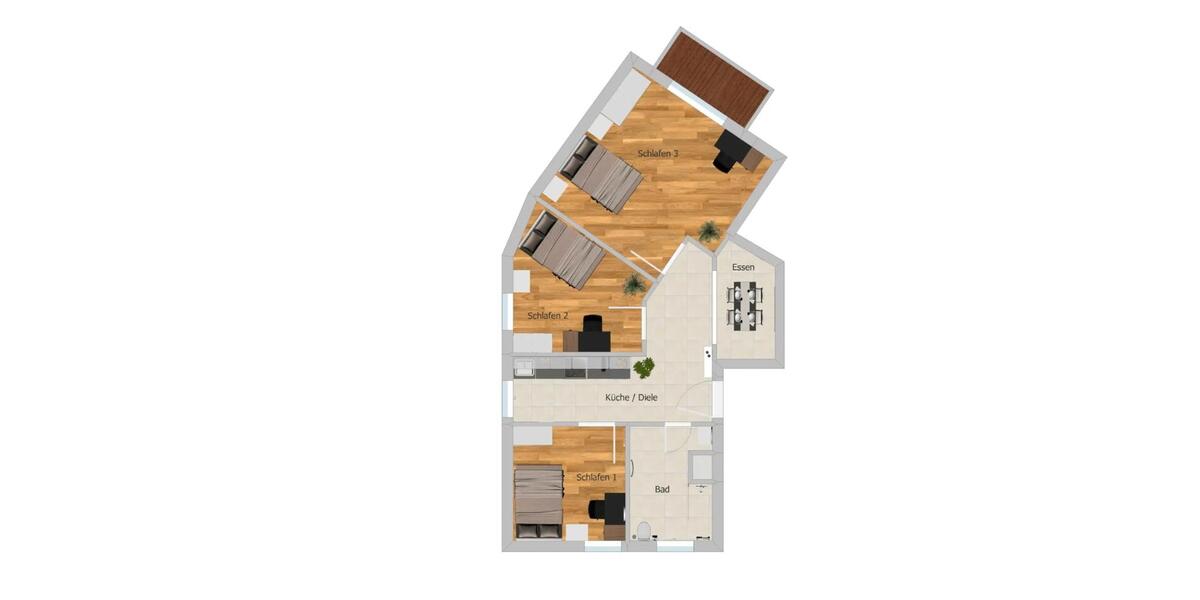 Etagenwohnung Nürnberg Rabus - 1 Zimmer, 20 m&sup2;, 550&euro; | Angebot:26577647
