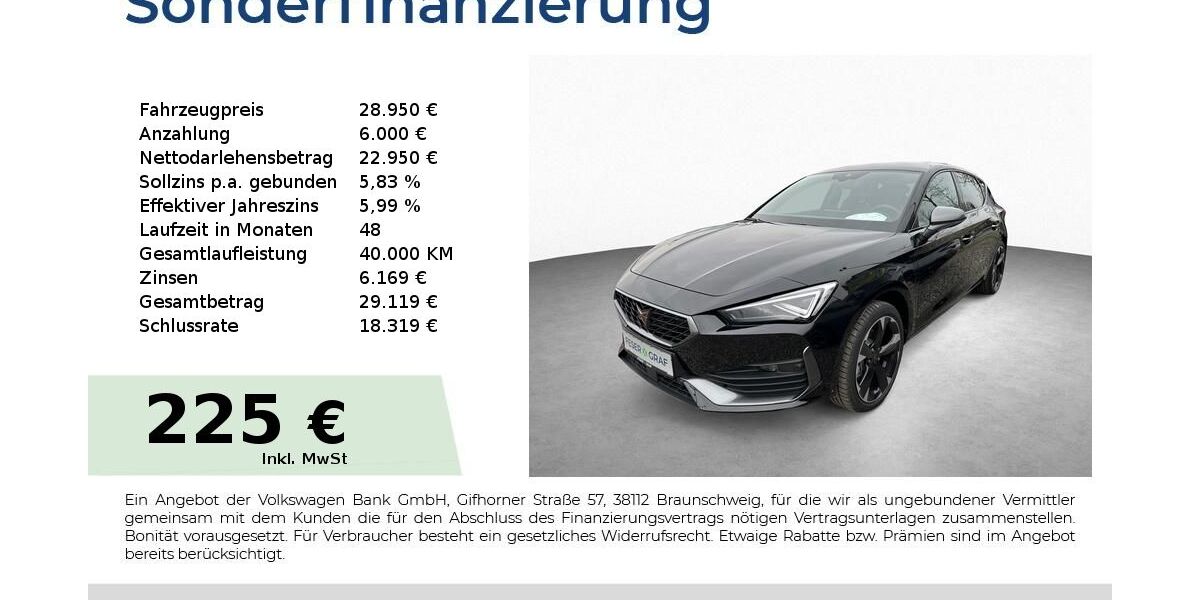 Cupra Leon 7.750 km 26.950 &euro; Schwabach 91126