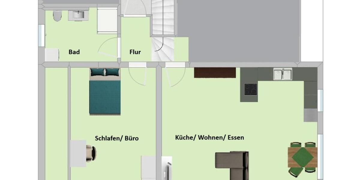 Dachgeschoßwohnung Herzogenaurach - 2 Zimmer, 67 m&sup2;, 900&euro; | Angebot:25804210