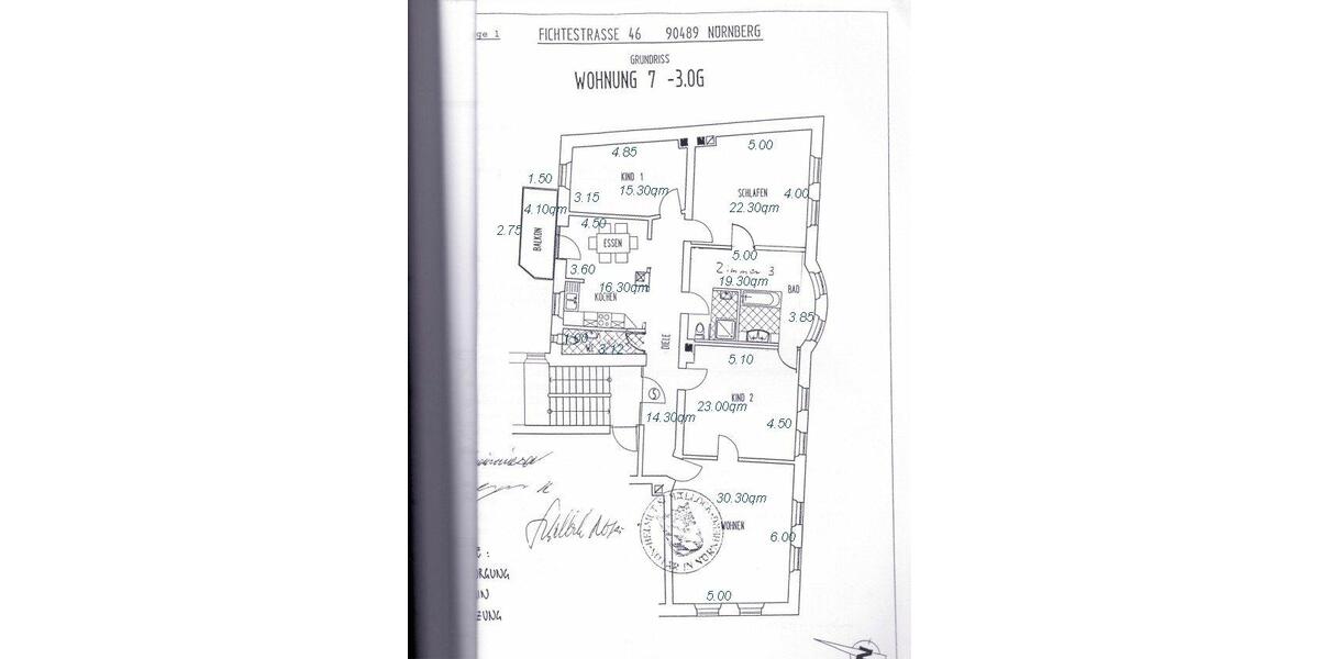 Etagenwohnung Nürnberg Gärten bei Wöhrd - 4 Zimmer, 147 m&sup2;, 629.000&euro; | Angebot:26767578