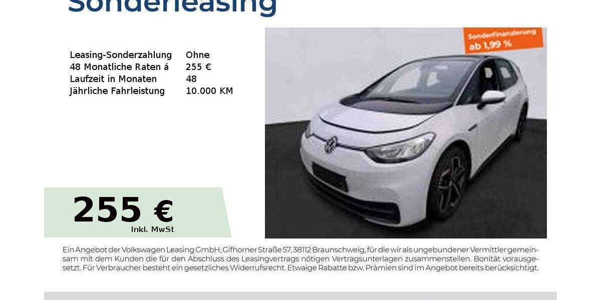 VW ID.3 43.874 km 20.603 &euro; Nürnberg 90411