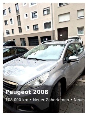 Peugeot 2008 108.000 km 4.990 &euro; Nürnberg 90443