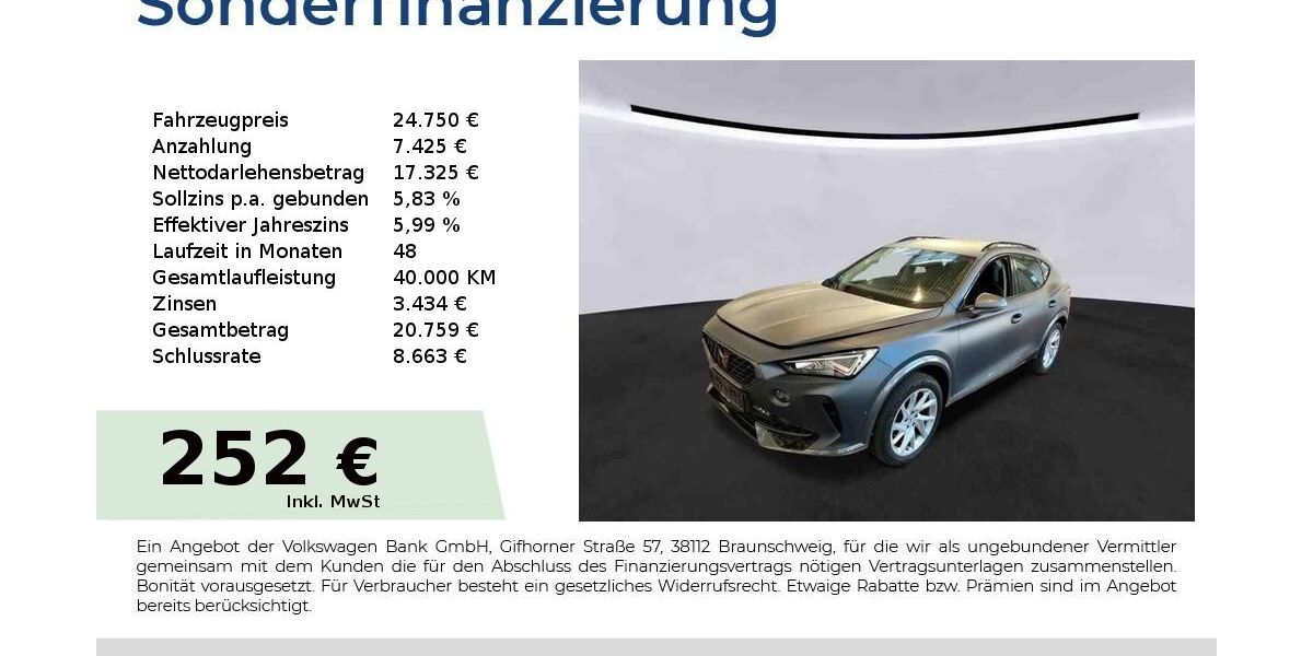 Cupra Formentor 40.050 km 24.750 &euro; Nürnberg 90431
