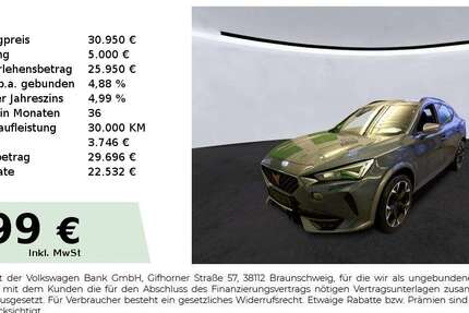 Cupra Formentor 11.550 km 30.950 &euro; Lauf an der Pegnitz 91207