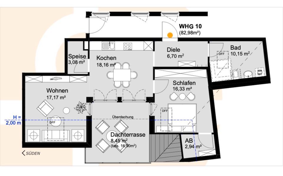 Dachgeschoßwohnung Markt Erlbach - 2.5 Zimmer, 83 m&sup2;, 279.000&euro; | Angebot:23864414