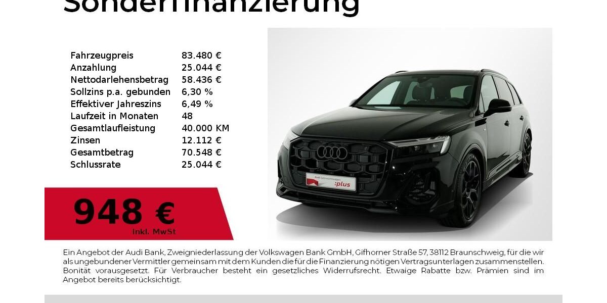 Audi Q7 1.100 km 80.880 &euro; Nürnberg 90411