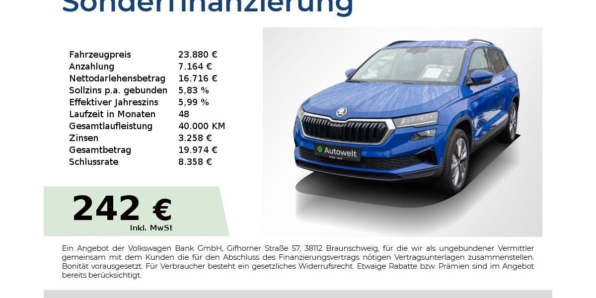 Skoda Karoq 84.350 km 23.880 &euro; Nürnberg 90431
