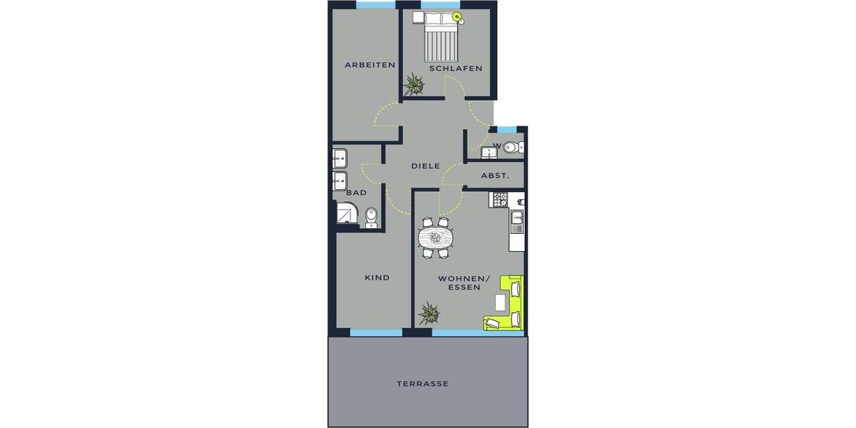 Etagenwohnung Nürnberg Kettelersiedlung - 4 Zimmer, 94 m&sup2;, 536.586&euro; | Angebot:25727764