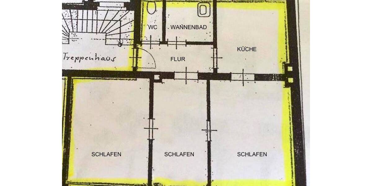 Etagenwohnung Fürth Südstadt - 3 Zimmer, 66 m&sup2;, 184.900&euro; | Angebot:26376169