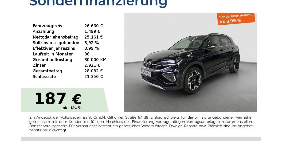 VW T-Cross 25.335 km 25.990 &euro; Fürth 90763