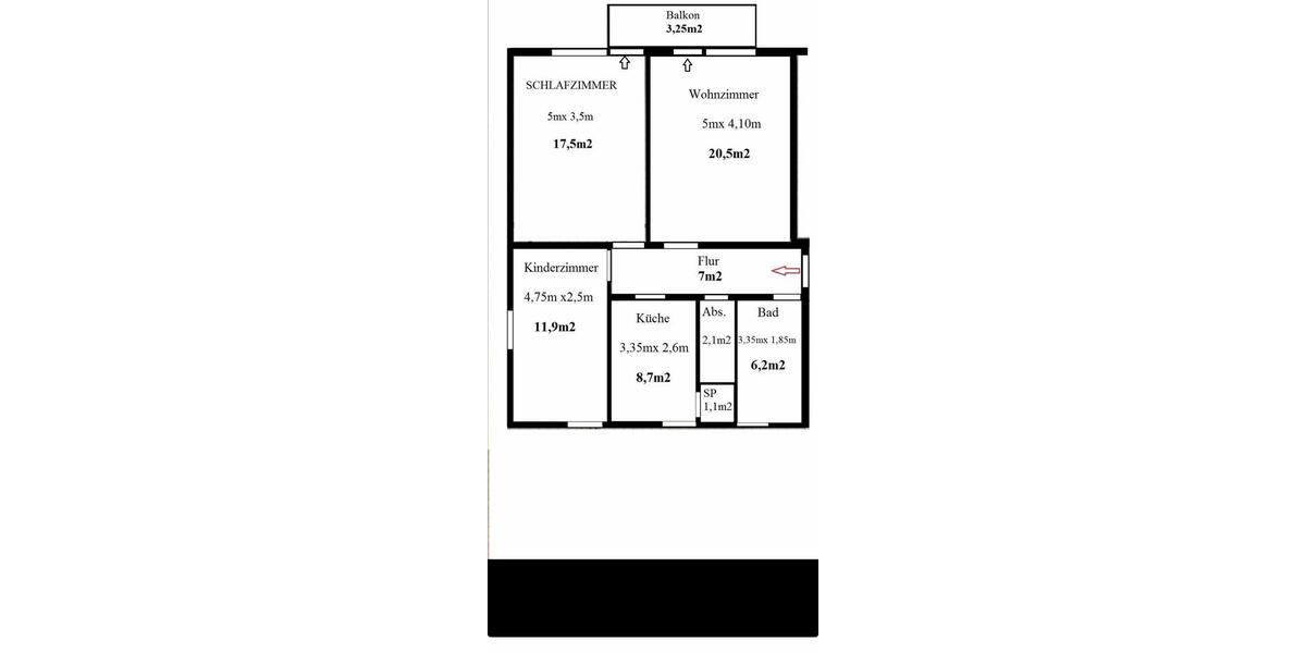 Etagenwohnung Feucht - 3 Zimmer, 78 m&sup2;, 1.451&euro; | Angebot:26610727