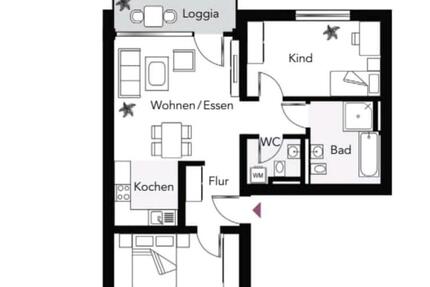 Wohnung Nürnberg Almoshof - 3 Zimmer, 85 m&sup2;, 1.350&euro; | Angebot:25521051