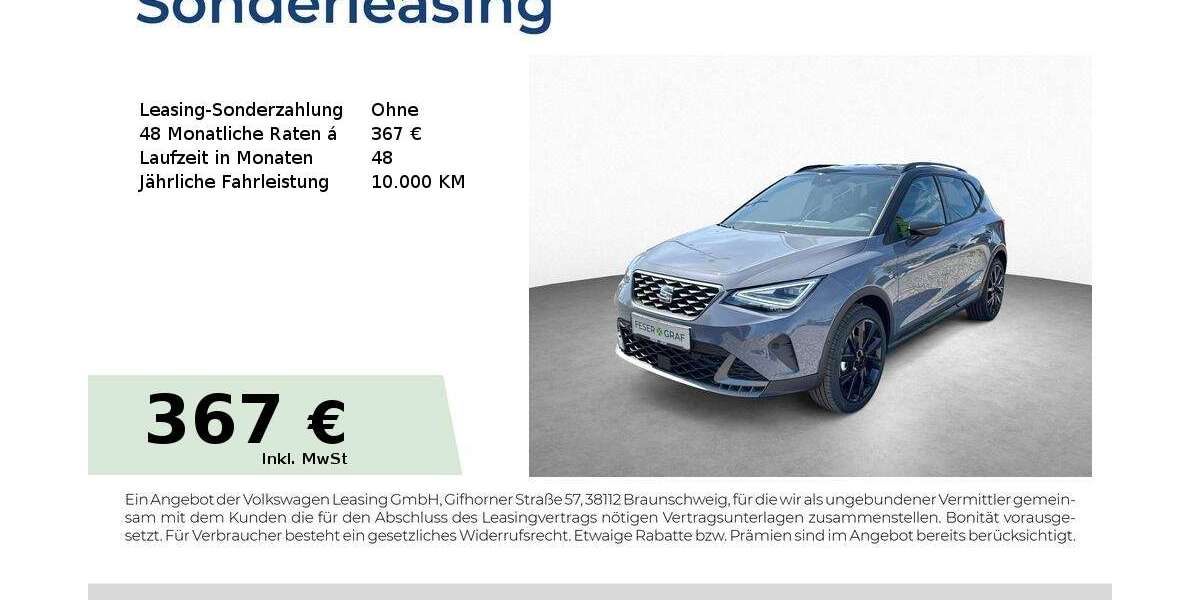 Seat Arona 9.990 km 29.480 &euro; Schwabach 91126