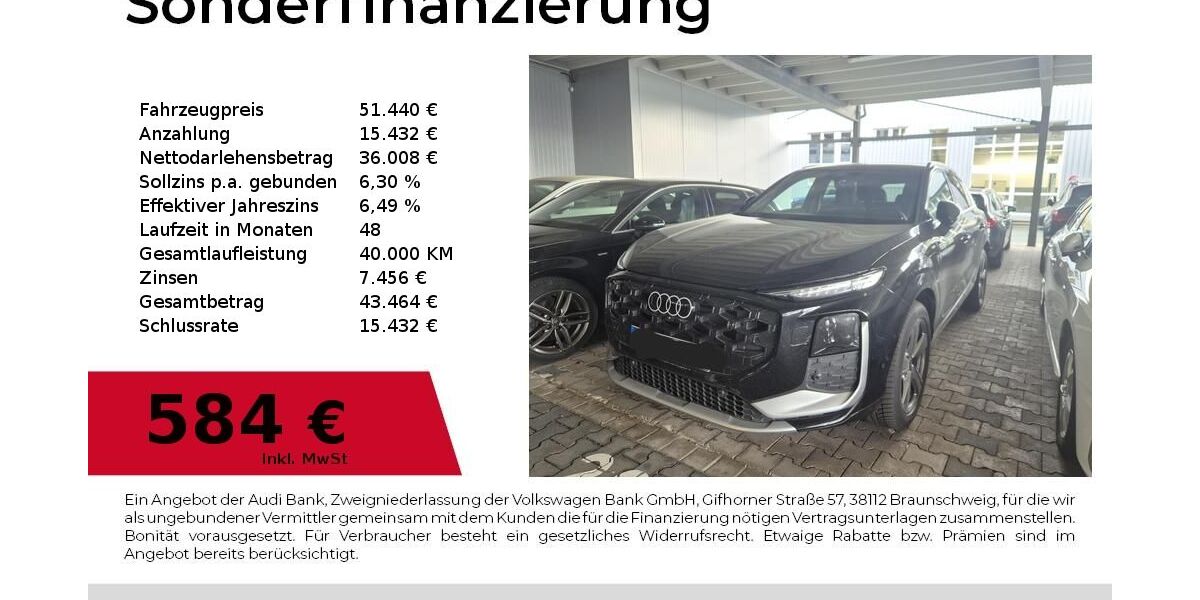 Audi Q3 5.000 km 51.440 &euro; Nürnberg 90411