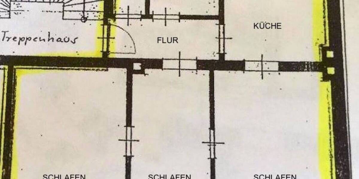 Etagenwohnung Fürth Südstadt - 3 Zimmer, 66 m&sup2;, 184.900&euro; | Angebot:26376169