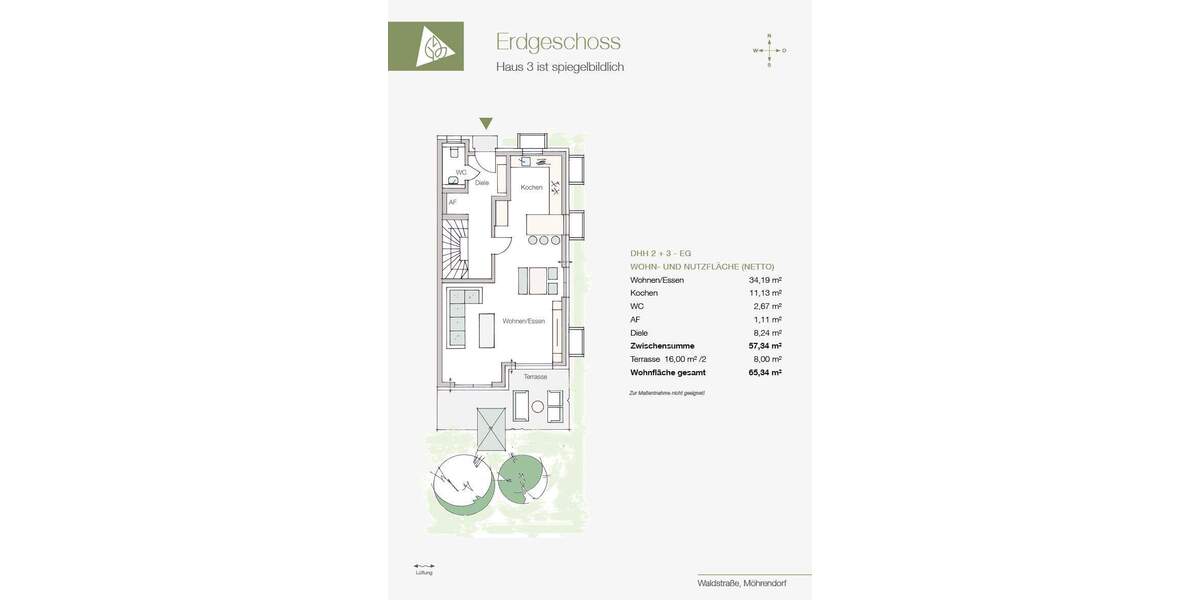 Doppelhaushälfte Möhrendorf Oberndorf - 5 Zimmer, 131 m&sup2;, 830.000&euro; | Angebot:25821189