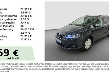 Seat Alhambra 72.900 km 27.980 &euro; Fürth 90763
