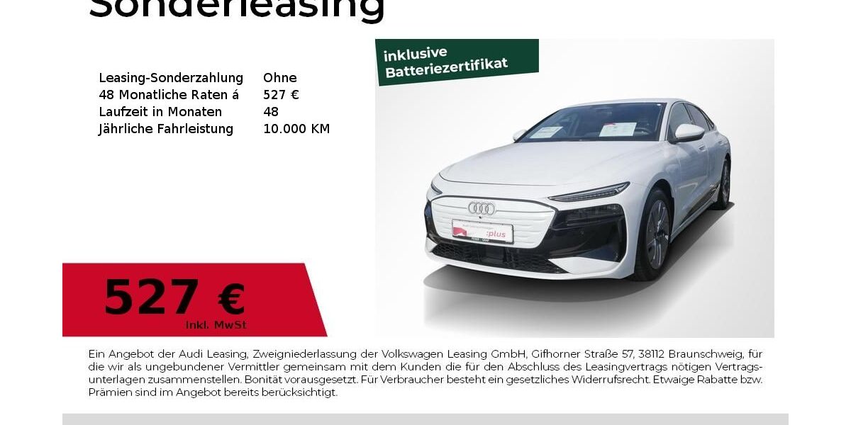 Audi A6 e-tron 7.879 km 55.540 &euro; Erlangen 91058