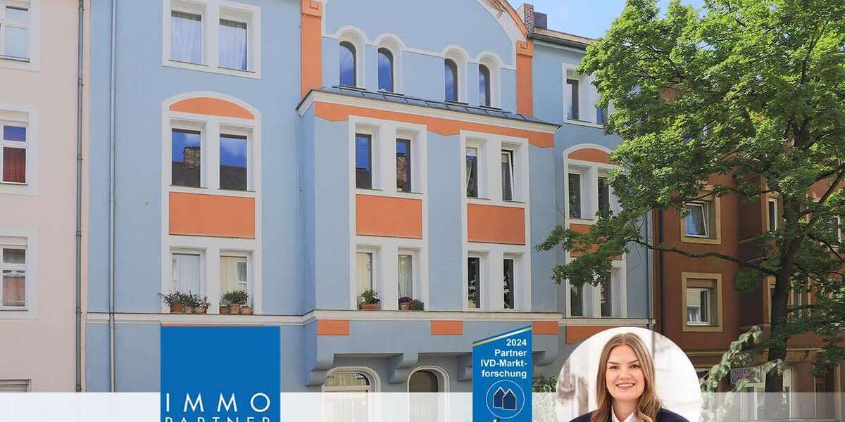 Etagenwohnung Nürnberg Hasenbuck - 2 Zimmer, 75 m&sup2;, 265.000&euro; | Angebot:25397579