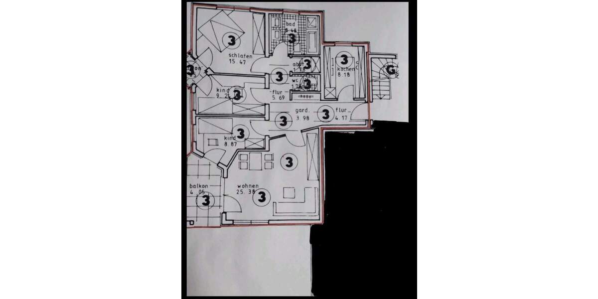 Etagenwohnung Obermichelbach - 4 Zimmer, 98 m&sup2;, 385.000&euro; | Angebot:25727085