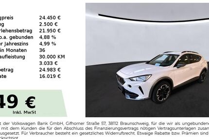Cupra Formentor 29.150 km 24.450 &euro; Lauf an der Pegnitz 91207