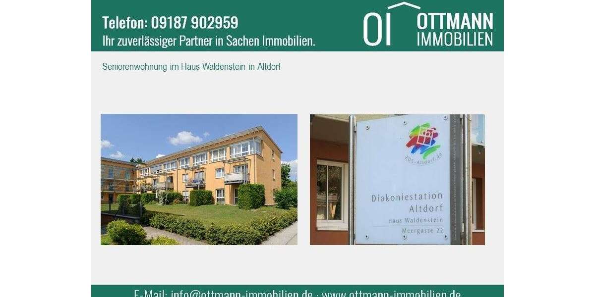 Etagenwohnung Altdorf b. Nürnberg - 1 Zimmer, 34 m&sup2;, 124.000&euro; | Angebot:25562330