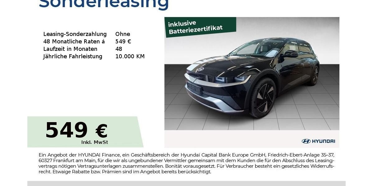 Hyundai IONIQ 5 17.663 km 37.490 &euro; Fürth 90763
