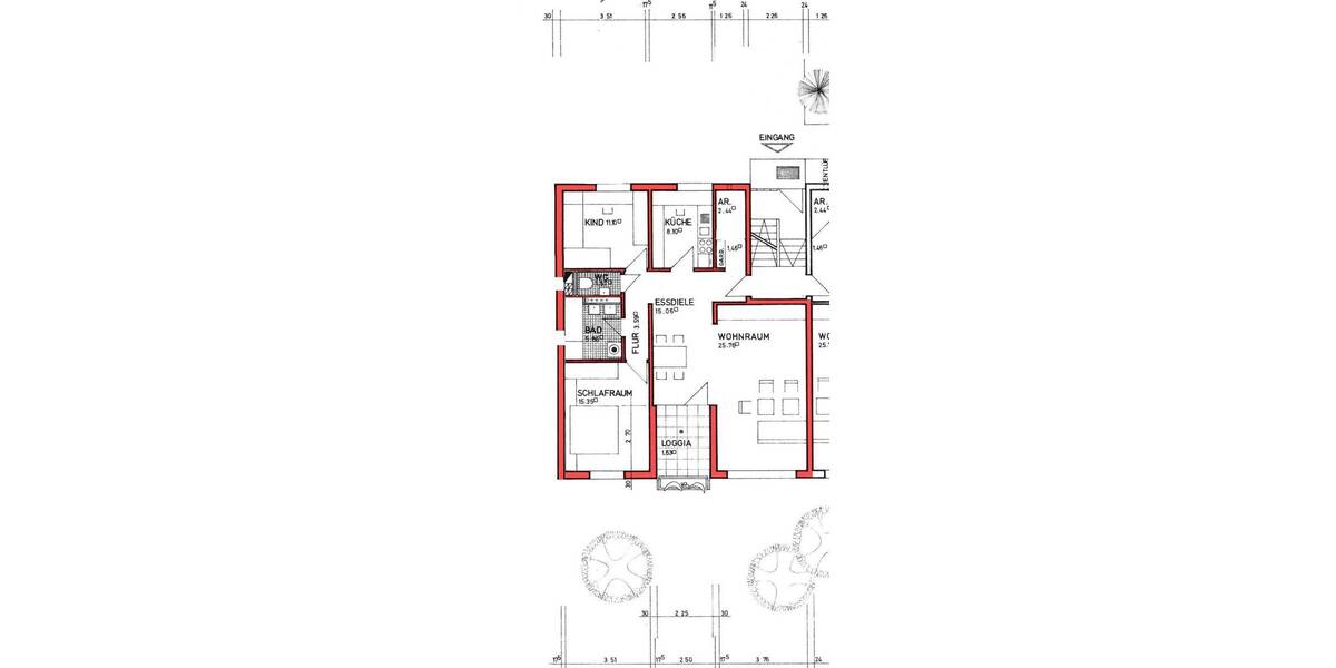 Etagenwohnung Möhrendorf - 3 Zimmer, 93 m&sup2;, 345.000&euro; | Angebot:26616718