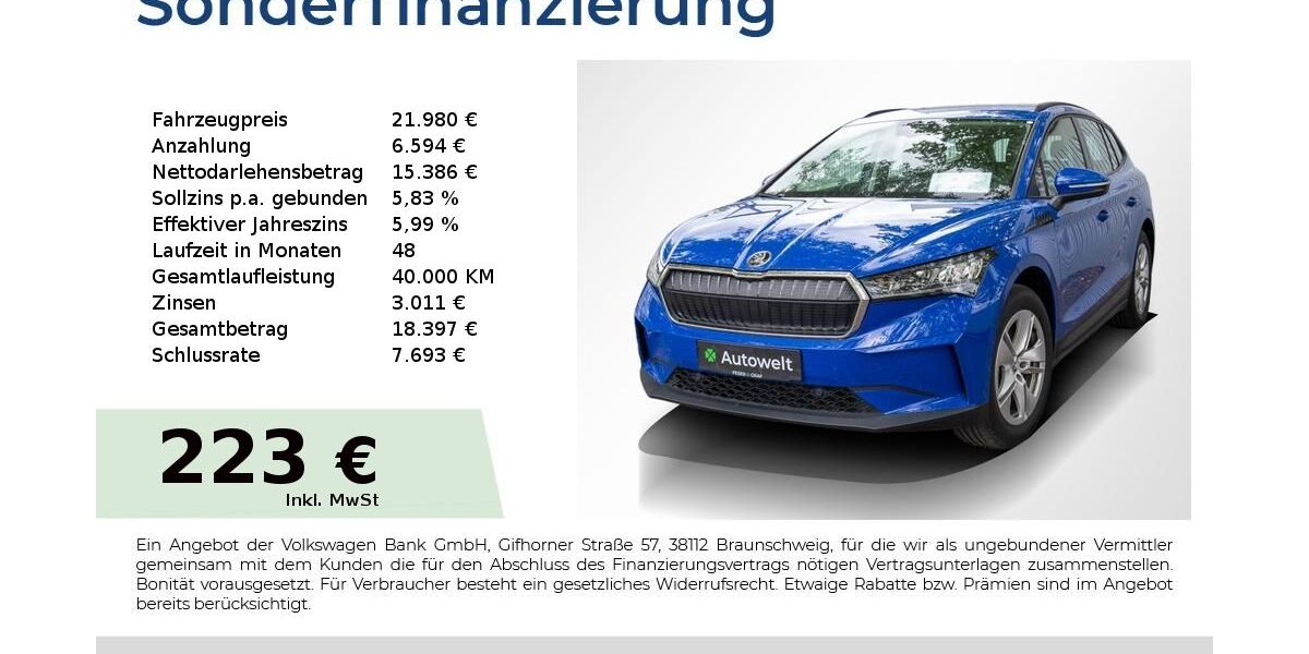 Skoda Enyaq 21.850 km 21.980 &euro; Nürnberg 90431