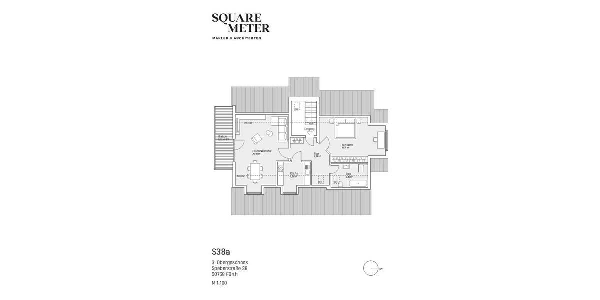 Etagenwohnung Fürth Oberfürberg - 2 Zimmer, 72 m&sup2;, 295.000&euro; | Angebot:25926546